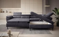 Sofas & Couches-Ecksofa Tempo New Grey