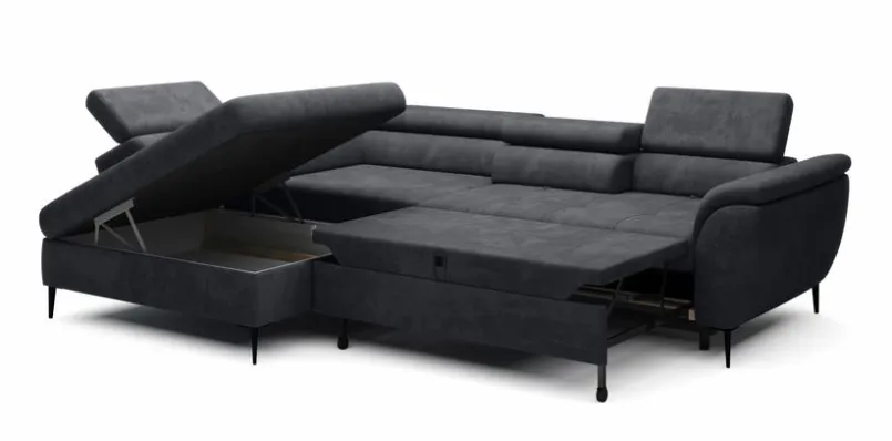 Schlafsofas|Schlafsofas| Ecksofa Tempo New Nebel