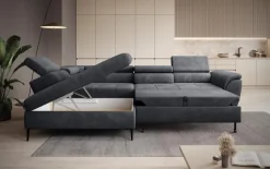 Schlafsofas|Schlafsofas| Ecksofa Tempo New Nebel