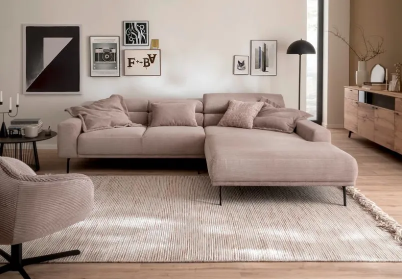 SCHÖNER WOHNEN-Kollektion Sofas & Couches-Ecksofa Tossa Taupe