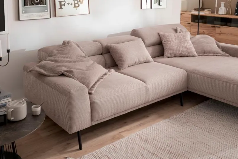 SCHÖNER WOHNEN-Kollektion Sofas & Couches-Ecksofa Tossa Taupe