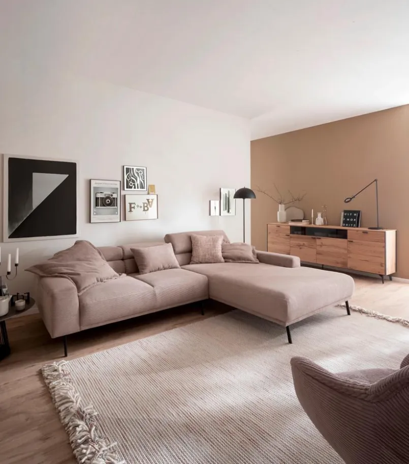 SCHÖNER WOHNEN-Kollektion Sofas & Couches-Ecksofa Tossa Taupe