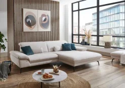 ComfortPlan Sofas & Couches-Ecksofa Vigo Ecru