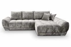 Schlafsofas|Schlafsofas-Ecksofa Violet Dunkelgrau