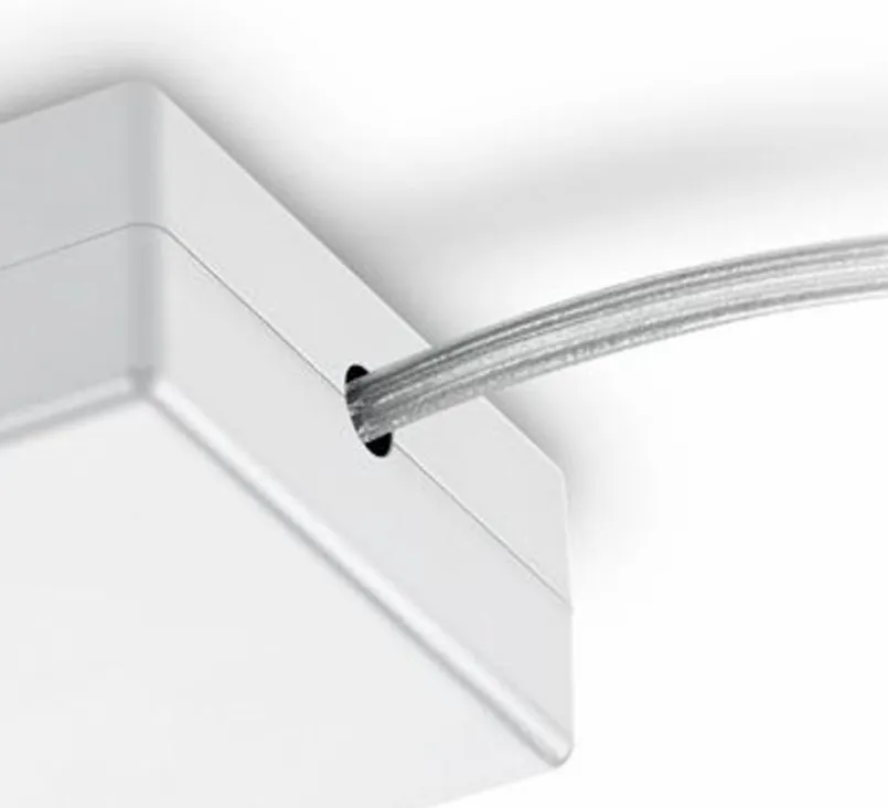 Trio Schienensysteme-Einspeisung flexibel DUOline Weiß