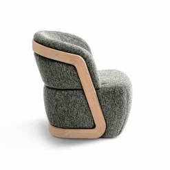 Sessel|Segmüller Werkstätten Einzelsessel Frieda mit Holzspange Weiß / Grau