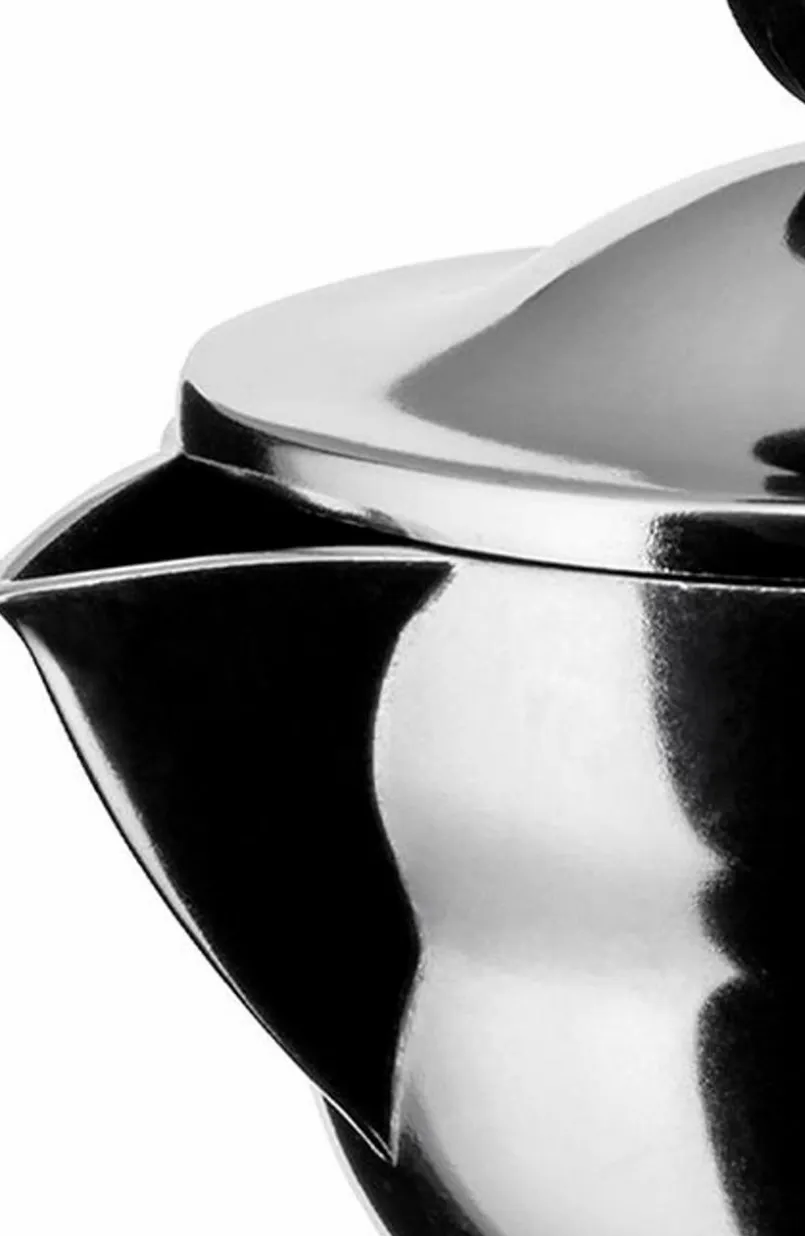 Alessi Kaffee & Tee-Espressokocher Moka Silber