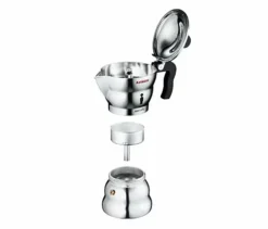 Alessi Kaffee & Tee-Espressokocher Moka Silber