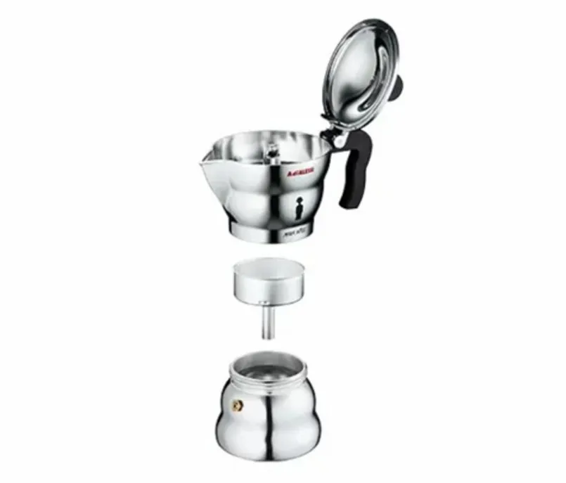 Alessi Kaffee & Tee-Espressokocher Moka Silber
