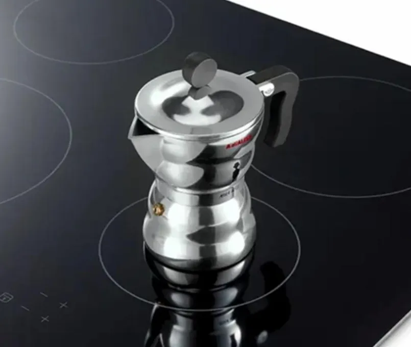 Alessi Kaffee & Tee-Espressokocher Moka Silber