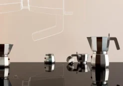 Alessi Kaffee & Tee-Espressokocher Moka 70 ml Silber