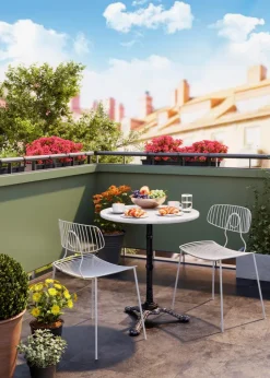 Balkontische|Gartentische|KARE DESIGN Esstisch Kaffeehaus 85157 Ø 60 cm Weiß