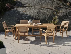 Gartentische|Brafab Esstisch Keros 220 x 100 cm Teak