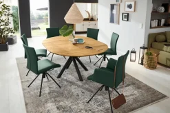 Esstisch mit Auszug Helmond Ø 120/170 cm<Musterring New