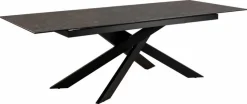 Esstische|set one by Musterring Esstisch mit Auszug Baltimore 200/250 x 100 cm Schwarz