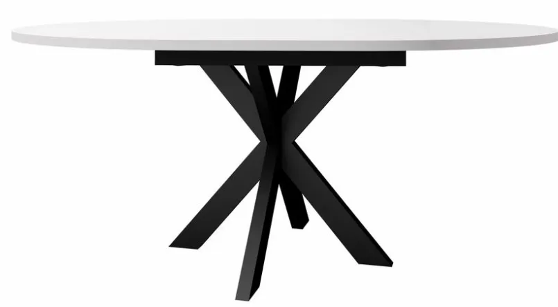 Esstisch mit Auszug Big System Ø 130/ 140 cm<Mäusbacher