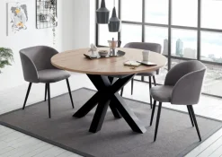 Mäusbacher Esstische-Esstisch mit Auszug Big System Ø 110/150 cm Asteiche