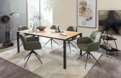 Mobitec Esstische-Esstisch mit Auszug Float T0501 200/300 x 100 cm Wildeiche