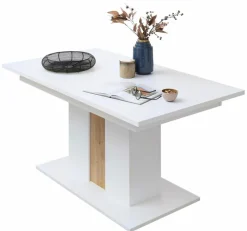 Esstische|Innostyle Esstisch mit Auszug Memphis 160/210 x 90 cm Weiß