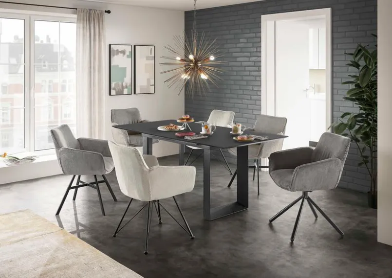 Esstische|set one by Musterring Esstisch mit Auszug New Atlanta 190/240 x 90 cm Vulkan
