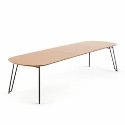 Kave Home Esstische-Esstisch mit Auszug Novaks 170/320 x 100 cm Eiche