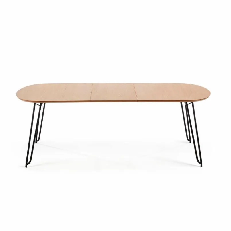 Kave Home Esstische-Esstisch mit Auszug Novaks 170/320 x 100 cm Eiche