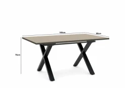 Esstische|set one by Musterring Esstisch mit Auszug Reno 160/210 x 90 cm Taupe
