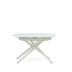 Kave Home Esstische-Esstisch mit Auszug Yodalia 130/190 x 100 cm Weiß