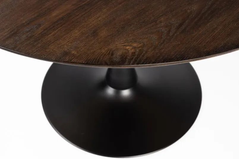 Esstische|White Label Esstisch Raku Ø 110 cm Schwarz