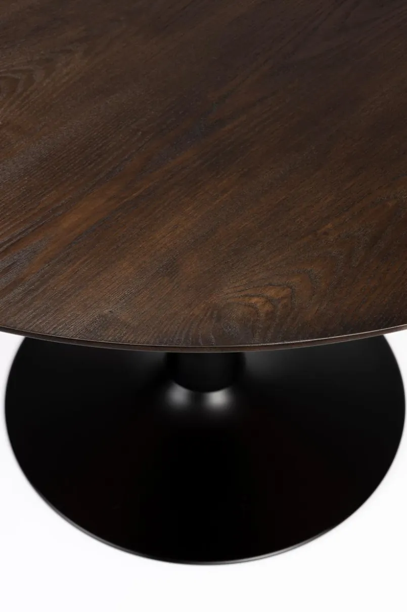 Esstische|White Label Esstisch Raku Ø 110 cm Schwarz