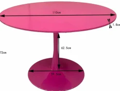 KARE DESIGN Esstische-Esstisch Schickeria 71084 Ø 110 cm Pink