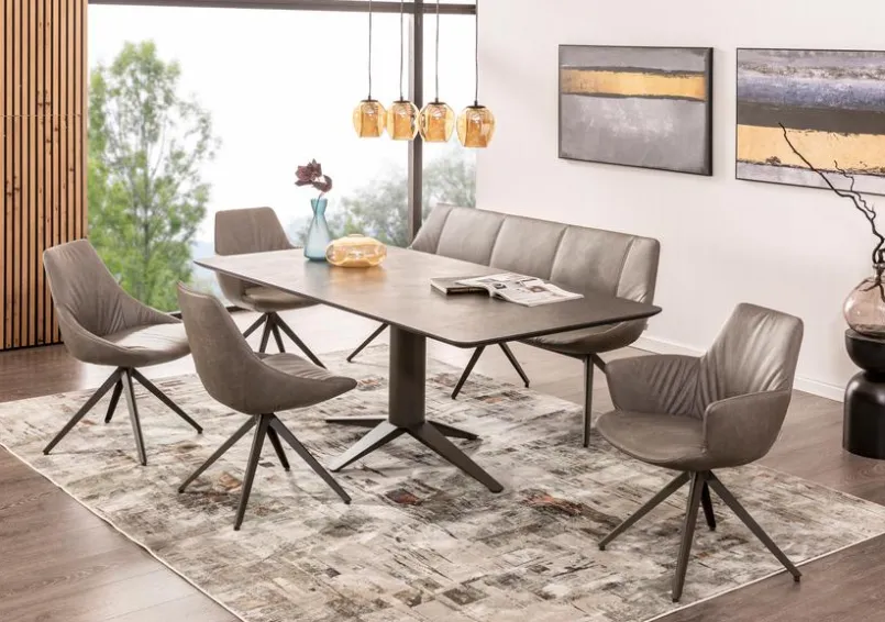 bert plantagie Esstische-Esstisch Table Talk 200 x 100 cm Anthrazit