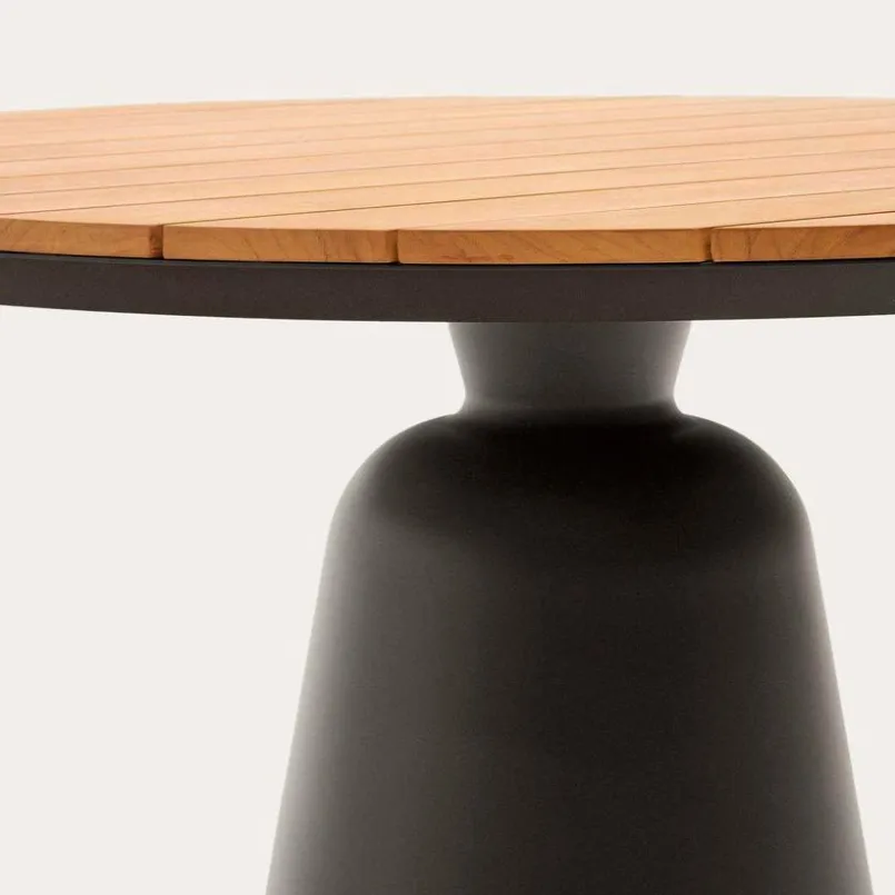 Kave Home Gartentische|Esstische-Esstisch Tudons 120 cm Teak