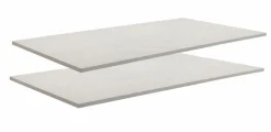 Composad Kleiderschränke-Fachboden 2er-Set Zubehör Grau