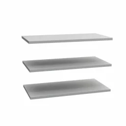 FORTE Kleiderschränke-Fachboden Zubehör 3er-Set Weiß