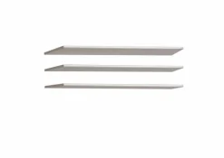 FORTE Kleiderschränke-Fachboden Zubehör 3er-Set Grau