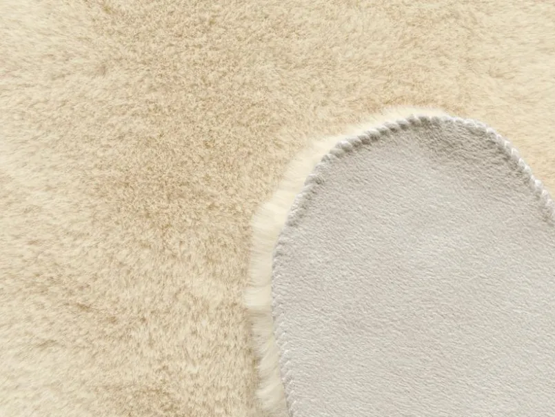 Felle & Fellteppiche-Fellimitat Happy 2 60 x 90 cm Beige
