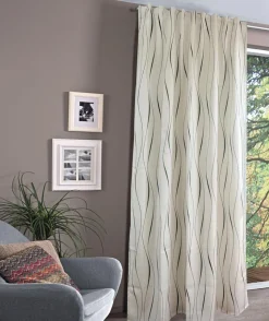 Fertiggardine Wellenmuster 140 x 245 cm<Collection Noblesse Hot