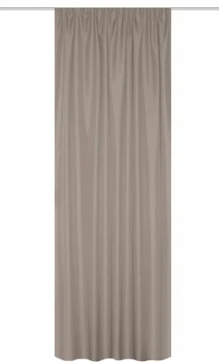 Schmidt Vorhänge & Gardinen-Fertiggardine Pellu Chenille 135 x 245 cm Natur