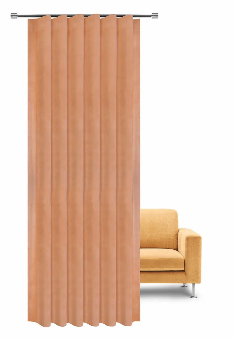 Vorhänge & Gardinen|Gerster Collection Fertiggardine Samt 135 x 300 cm Beige
