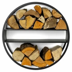 Spinder Design Regale|Regale-Feuerholzsammler Timber Schwarz