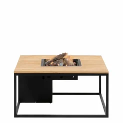 Cosi Feuertische|Loungetische-Feuertisch loft 100 x 100 cm Schwarz / Braun