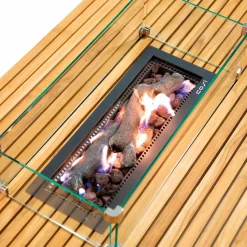 Feuertische|Cosi Feuertisch bridge 80 x 140 cm Teak