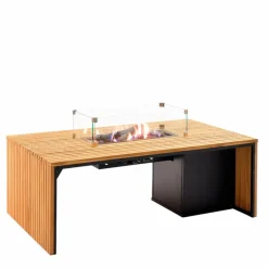 Feuertische|Cosi Feuertisch bridge 80 x 140 cm Teak