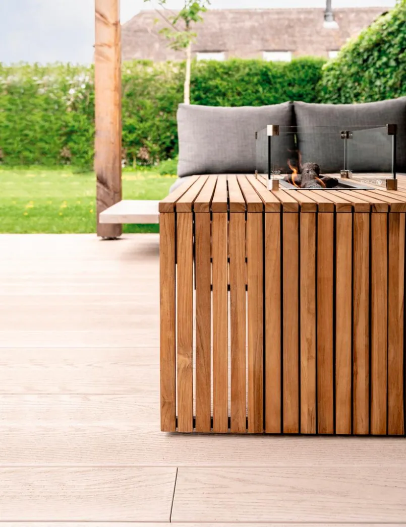 Feuertische|Cosi Feuertisch bridge 80 x 140 cm Teak