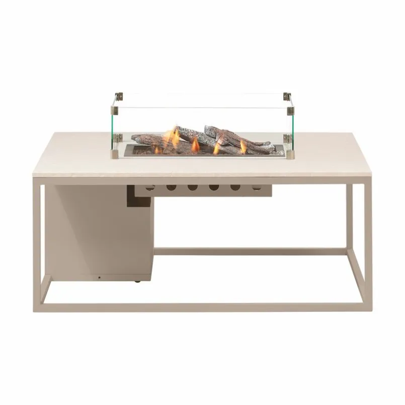 Feuertische|Cosi Feuertisch loft 80 x 120 cm Grau / Beige