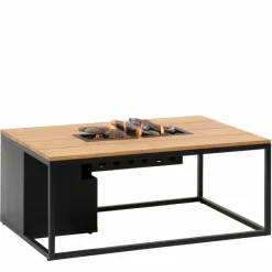 Cosi Feuertische-Feuertisch loft 80 x 120 cm Schwarz / Braun
