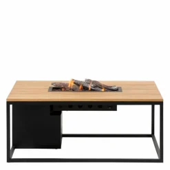 Cosi Feuertische-Feuertisch loft 80 x 120 cm Schwarz / Braun