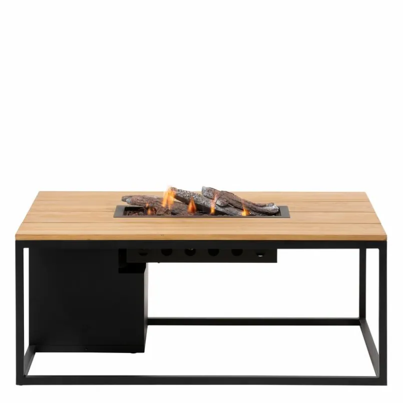 Cosi Feuertische-Feuertisch loft 80 x 120 cm Schwarz / Braun