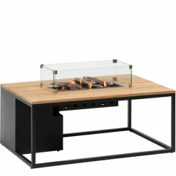 Cosi Feuertische-Feuertisch loft 80 x 120 cm Schwarz / Braun